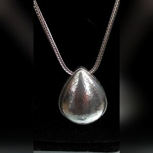 Brighton Mrcr Silver Teardrop Pendant Necklace